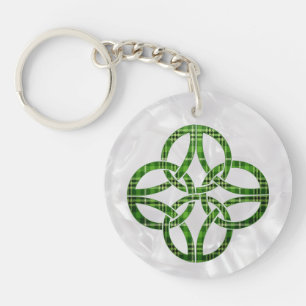 Keltische Plaid Knoop Sleutelhanger