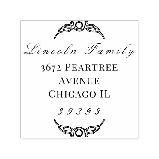 Keltische rand, script fonts  zelfinktende stempel (Design)