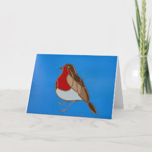 Keltische Robin Card Feestdagen Kaart
