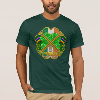 Keltische Shamrock Erfgoed Symbool Iers Geïnspiree T-shirt
