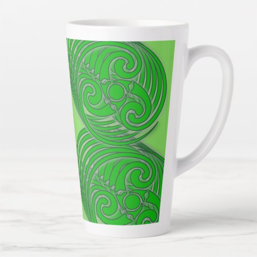 Keltische spiraal latte cup latte mok (Rechts)
