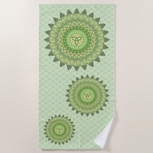 Keltische St. Patty's Day Beach Towel Strandlaken (Voorkant)