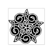 Keltische ster 	rubberstempel (Afrduk)