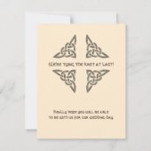 Keltische symbolen Bewaar de datum (Achterkant)