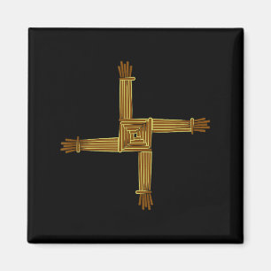 Keltische symbolen Brigid's kruis Keltische knoop Magneet