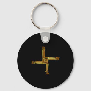 Keltische symbolen Brigid's kruis Keltische knoop  Sleutelhanger