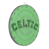 Keltische tekst dartbord (Voorkant Links)