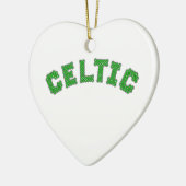 Keltische tekst keramisch ornament (Links)