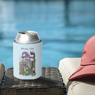 Keltische Tovenaar Draak Fantasie Paars Blikjeskoeler