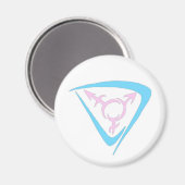 Keltische Trans Symbool wit Magneet (Voorkant / Achterkant)