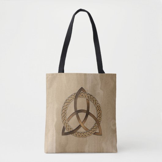 Keltische Triquetra Trinity Knot All Over Print Ta Draagtas (Voorkant)