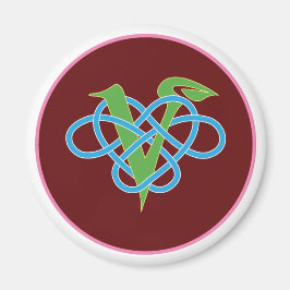 Keltische Vegan Polyamory Cirkel Magneet