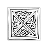 Keltische vierkante knoop art stempel (Afrduk)