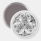 Keltische vogelmagneet magneet (Voorkant / Achterkant)