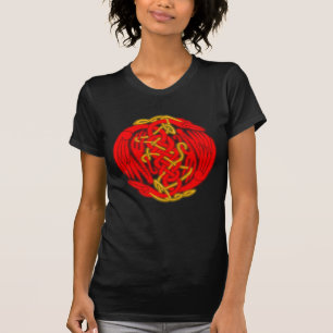Keltische vogels (vuurversie) t-shirt