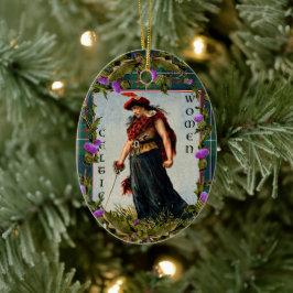 Keltische vrouw ornament