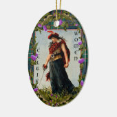 Keltische vrouw ornament (Links)