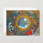 Keltische winter briefkaart (Voorkant / Achterkant)