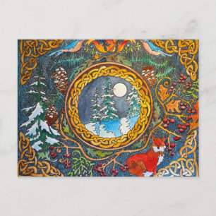 Keltische winter briefkaart