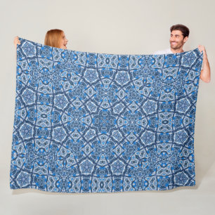 Keltische winter sneeuw fee Magic Gate Mandala Qui Fleece Deken