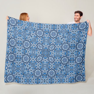 Keltische winter sneeuw fee Magic Gate Mandala Qui Fleece Deken