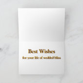 Keltische zegening voor huwelijksgelukzaligheid kaart (Binnen)