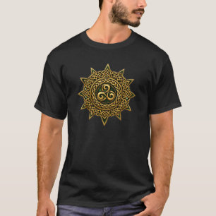 Keltische zonne-knoop — Triskelion embleem T-shirt