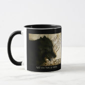 Keltische zwarte wolf mok (Links)