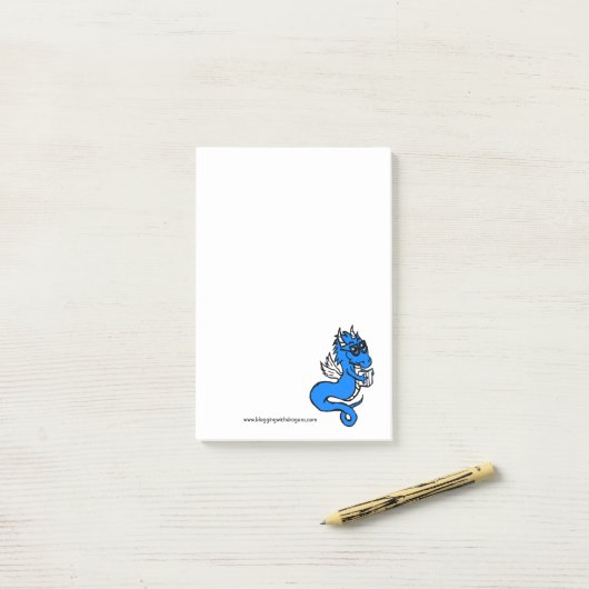 Kelvin de Dragon post-its Post-it® Notes (Op bureau)