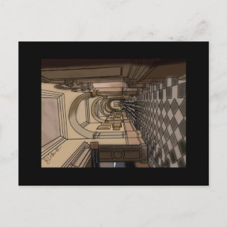 Kelvingrove-kunstgalerie en museumschotland briefkaart