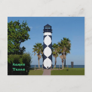 Kemah, TX Lighthouse briefkaart - aangepast