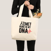 Kemet Runs in My DNA | Grote Tote Bag (Voorkant (product))