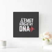 Kemet Runs in My DNA | Vierkante Klok (Huis)