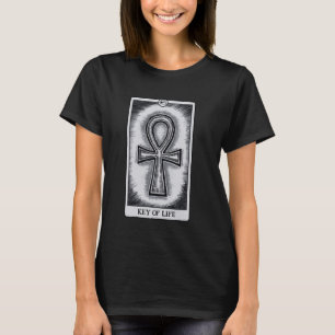 Kemetische Tarotkaart Oude Egypte Egyptische Ankh T-shirt