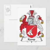 Kemp Family Crest Briefkaart (Voorkant / Achterkant)