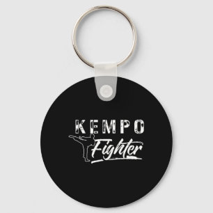 Kempo-vechter Karate Shaolin Kenpo Vechtkunst Sleutelhanger