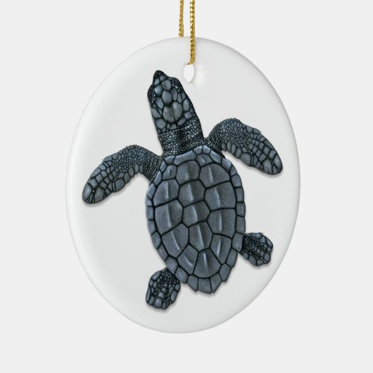 Kemp's Ridley Zee Turtle Hatchling Ornament (Rechts)