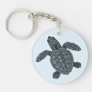 Kemp's Ridley Zee Turtle Hatchling Sleutelhanger