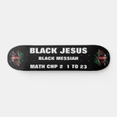 KEMYA JESUS IS ZWART. DA-skateboard Skateboard (Horizontaal)