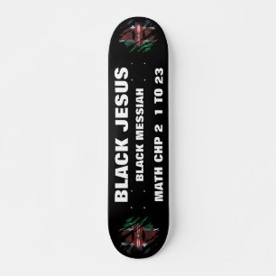 KEMYA JESUS IS ZWART. DA-skateboard Skateboard