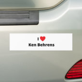 Ken Behrens bumper sticker (Op auto)