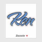 Ken Blue Autocollants Sticker Stickerset (Feuille)