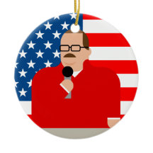 Ken Bone-kerstversiering: Amerikaanse vlag