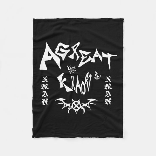 Ken Carson Merch Design AGC Fleece Deken (Voorkant)