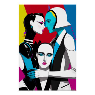 Ken Gage De Situatie Retrowave Perfect Poster