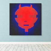 Ken Gage Digitale Duivel Surrealisme Canvas Afdruk (Insitu (Houten vloer))