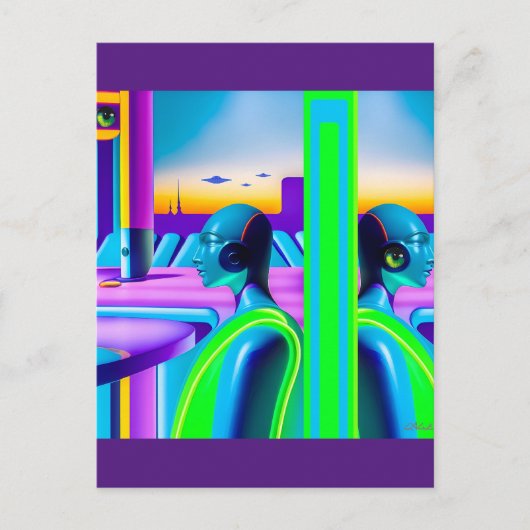 Ken Gage Toekomstig Spectrum Sci-Fi Briefkaart (Voorkant)