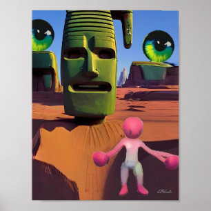 Ken Gage Womboing Around in de Wilder-Bliss Poster