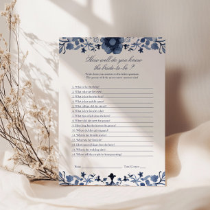 Ken het bruidsspel Delfts blauw Vrijgezellenfees