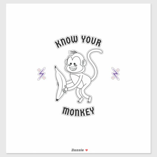 Ken je aap sticker (Vel)